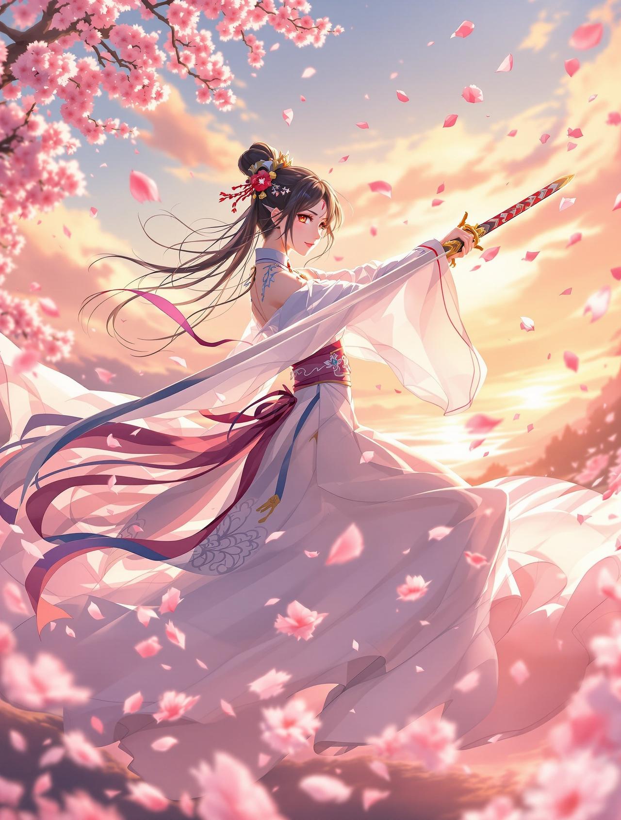 亲亲漫画网热播番剧《花与剑之歌》封面 - 古风 / 武侠,评分9.6